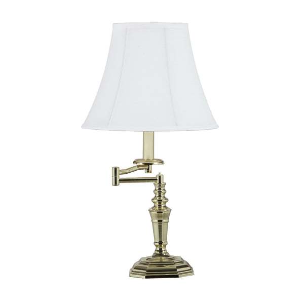 23” Transitional Gold Arm Metal Table Lamp