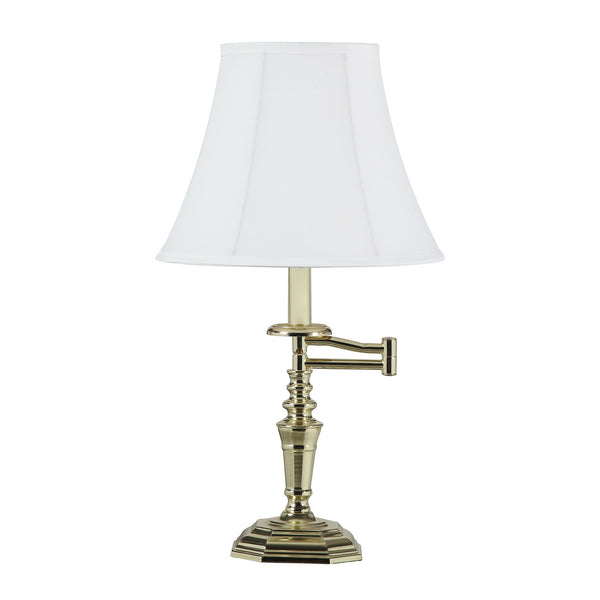 23” Transitional Gold Arm Metal Table Lamp