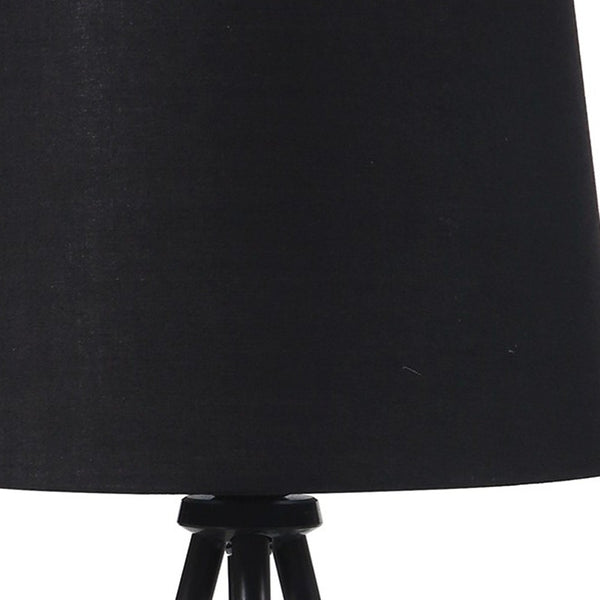 20” Classic Black Matte Tripod Table Lamp