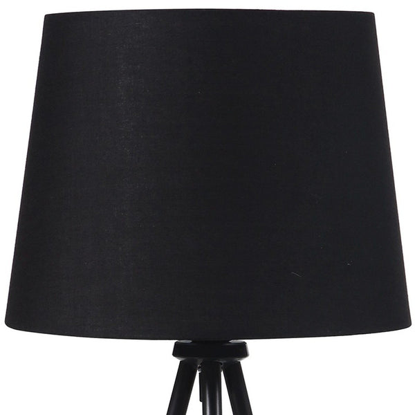 20” Classic Black Matte Tripod Table Lamp