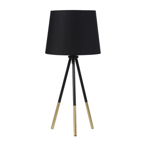 20” Classic Black Matte Tripod Table Lamp