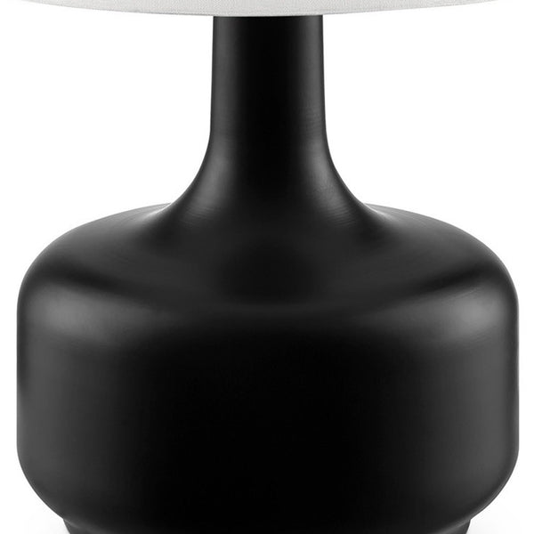 Modern Matte Black Table Lamp with Touch Switch