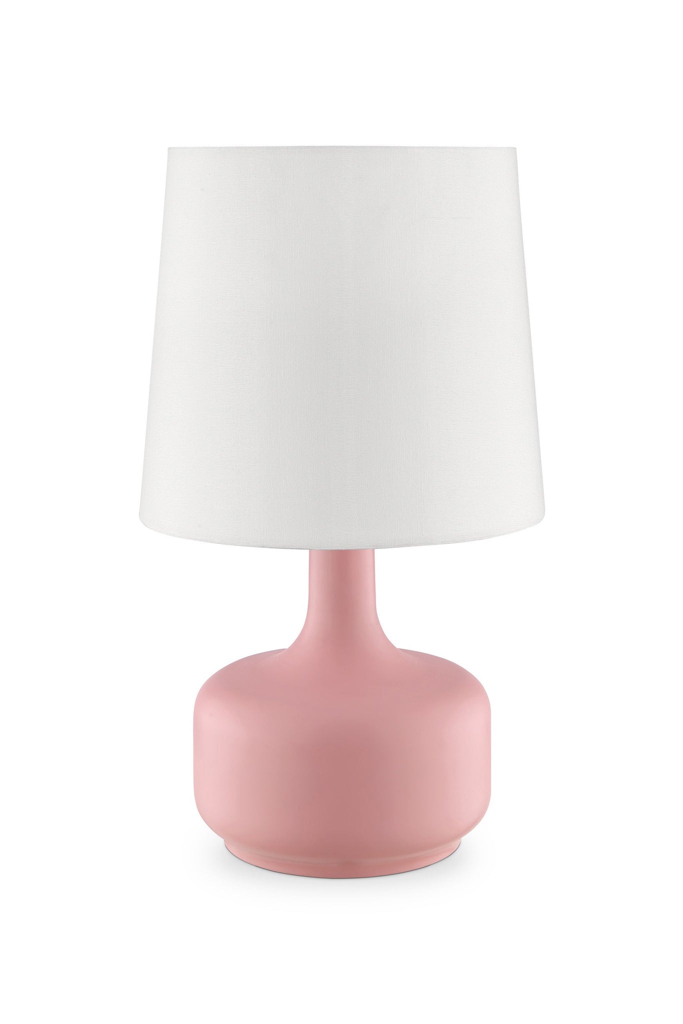 Modern Soft Pink Table Lamp with Touch Switch