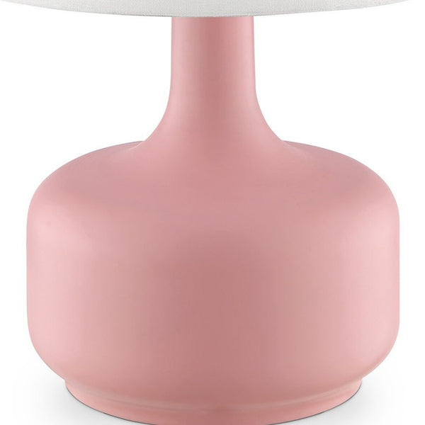 Modern Soft Pink Table Lamp with Touch Switch