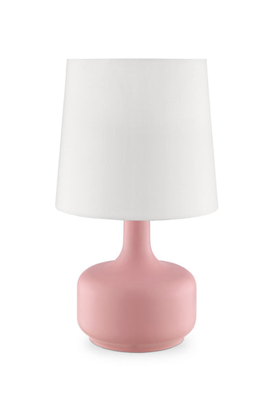 Modern Soft Pink Table Lamp with Touch Switch