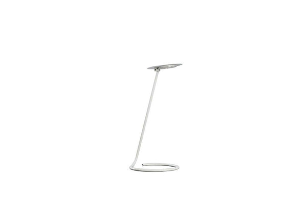 Minimalist White Metal LED Desk Lamp