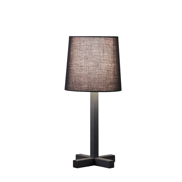 17” Industrial Black Metal Table Lamp