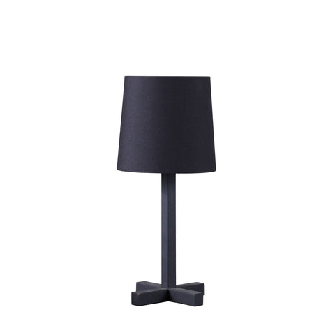 17” Industrial Black Metal Table Lamp