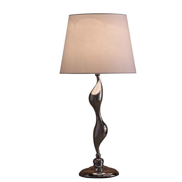 24” Modern Silver Silhouette Figurine Table Lamp