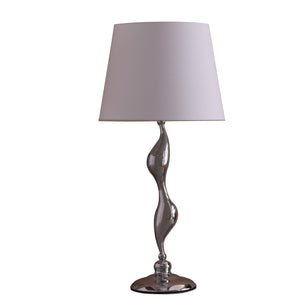 24” Modern Silver Silhouette Figurine Table Lamp