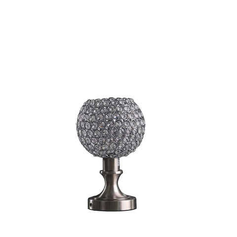 12” Luxurious Crystal Ball And Metal Table Lamp