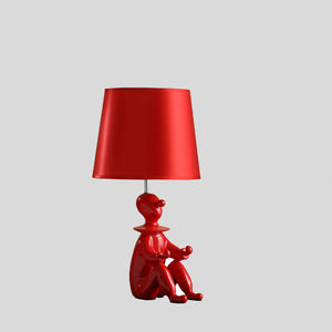 21” Red Sculptural Clown Phone Holder Desk Lamp