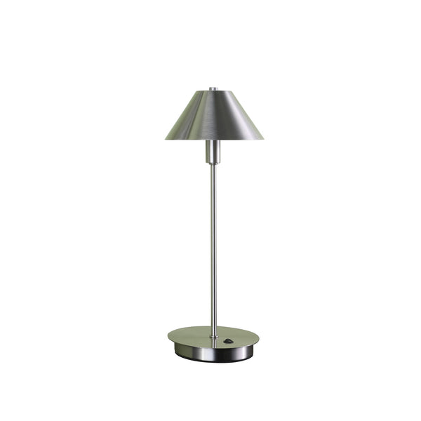 18” Industrial Silver Nickel Table Lamp