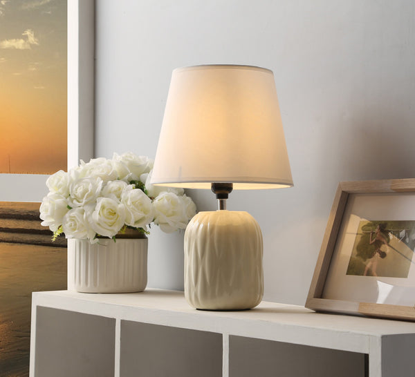 Angellic Ivory Ceremic Table Lamp