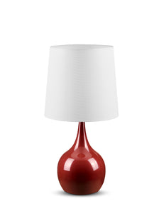 Minimalist Burgundy Table Lamp with Touch Switch