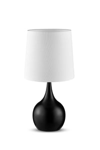 Minimalist Black Table Lamp with Touch Switch