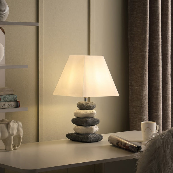 18” Organic Ceramic Pebbles Table Lamp