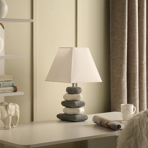 18” Organic Ceramic Pebbles Table Lamp