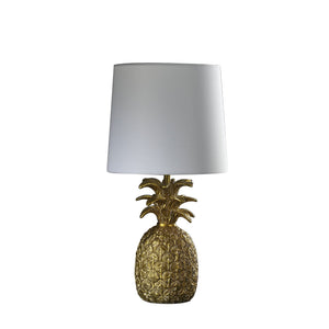 17” Burnished Gold Pineapple Table Lamp