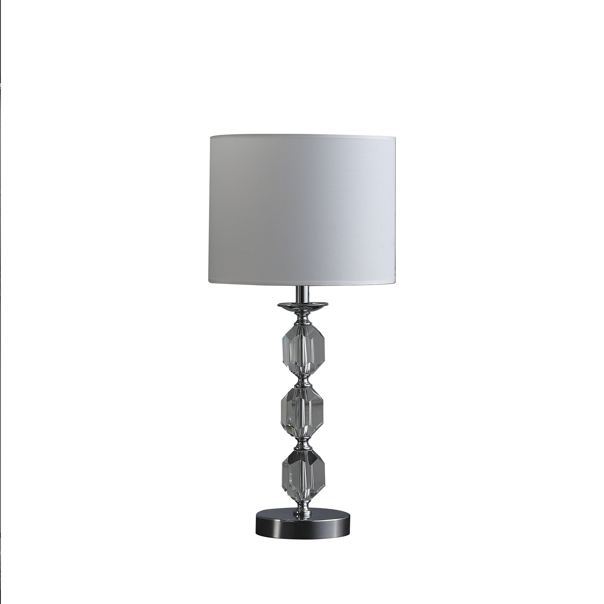 21” Contemporary Hexagonal Crystal Table Lamp