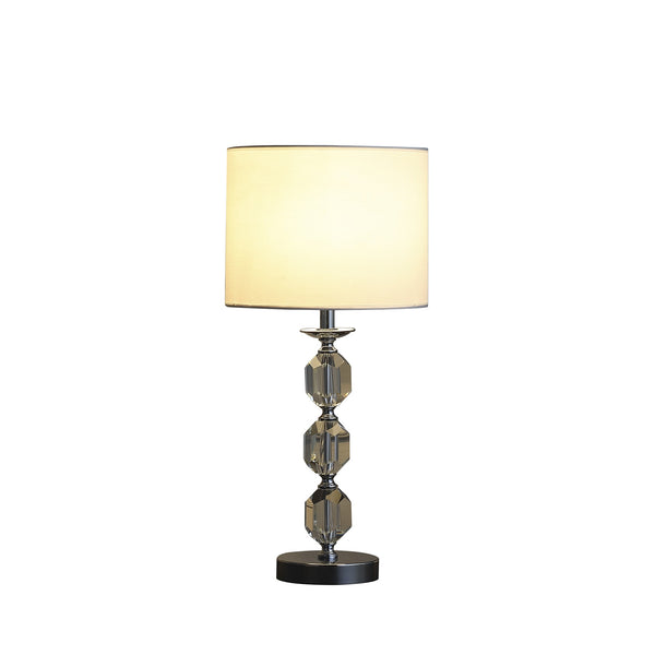 21” Contemporary Hexagonal Crystal Table Lamp