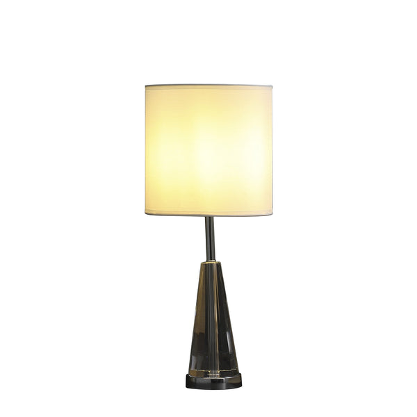 22” Contemporary Crystal Cone Table or Desk Lamp