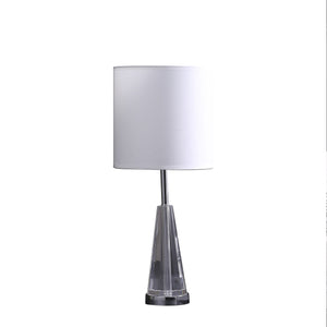 22” Contemporary Crystal Cone Table or Desk Lamp