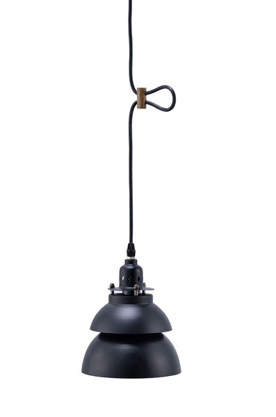 Industrial Two Tier Black Metal Hanging Light