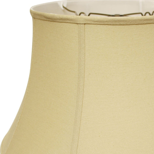 19" Pale Brown Drum Linen Lampshade