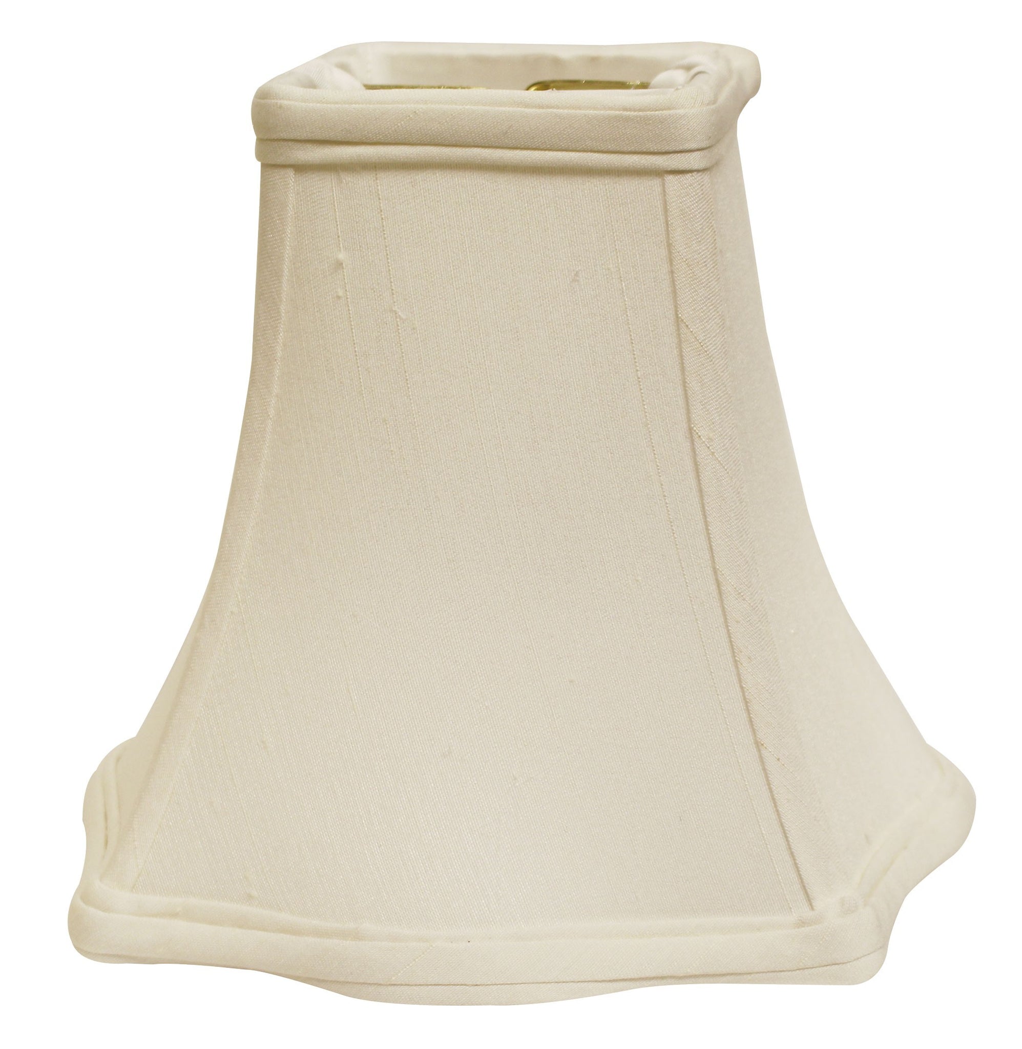 14" White Premium Square Monay Shantung Lampshade