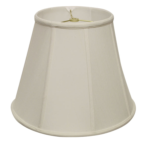 18" White Slanted Empire Monay Shantung Lampshade