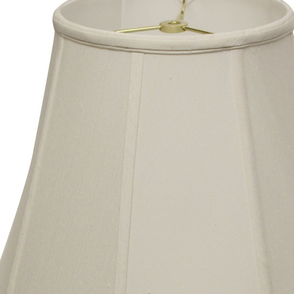 20" White Slanted Empire Monay Shantung Lampshade