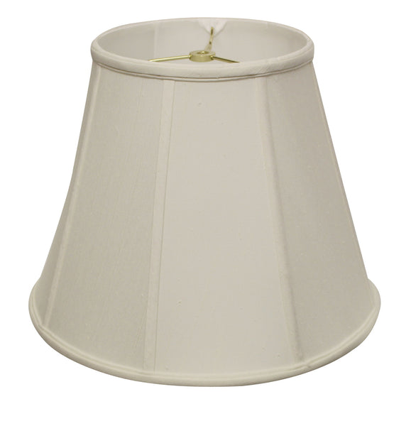 20" White Slanted Empire Monay Shantung Lampshade