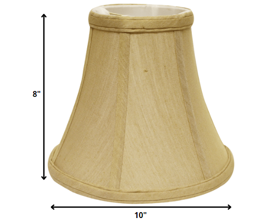 10" Pale Brown Premium Bell No Slub Lampshade