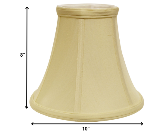 10" Antique White Premium Bell Monay Shantung Lampshade