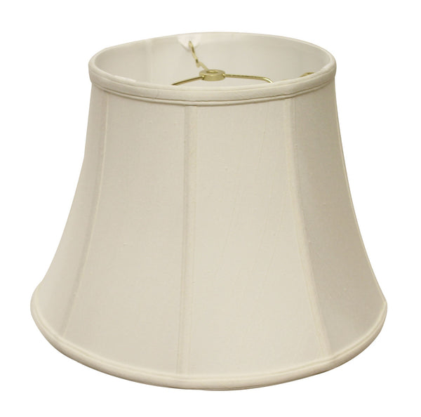 18" White Altered Bell Monay Shantung Lampshade