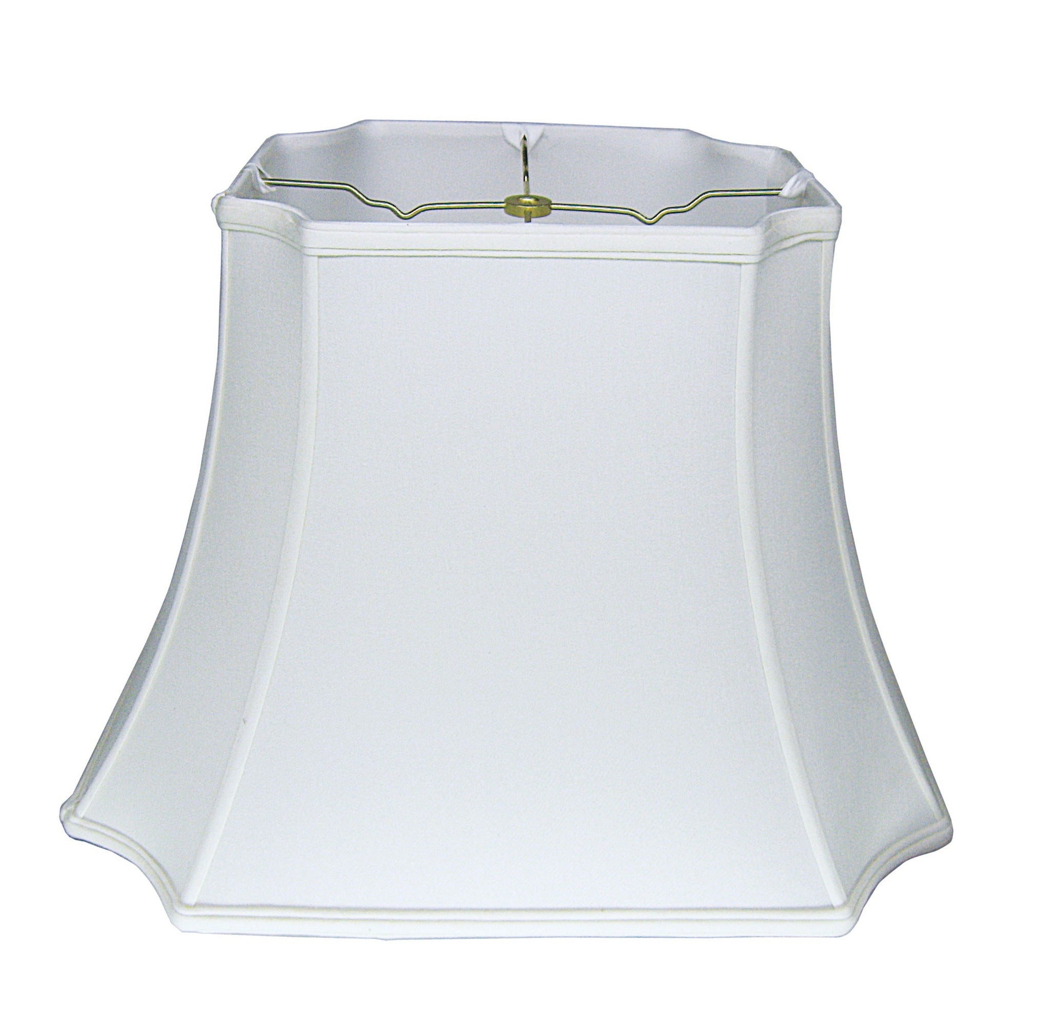 13" Snow Inverted Rectangle Shantung Lampshade