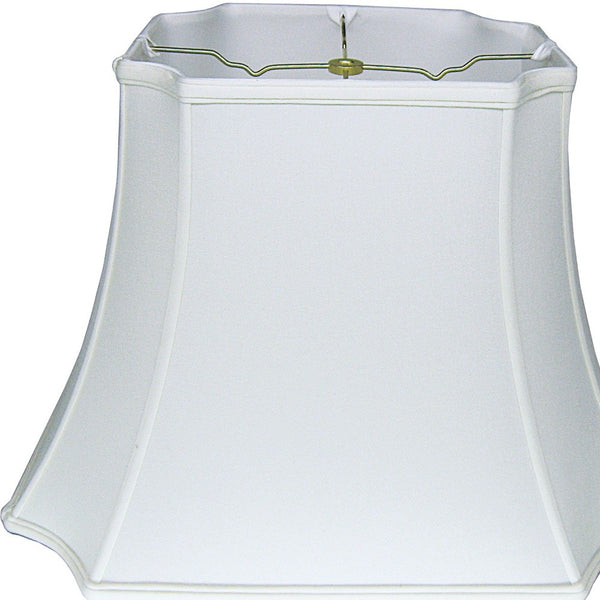 13" Snow Inverted Rectangle Shantung Lampshade