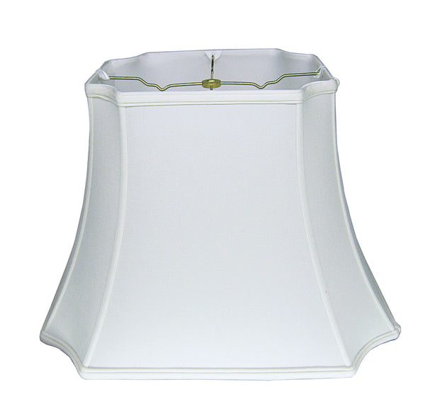 13" Snow Inverted Rectangle Shantung Lampshade