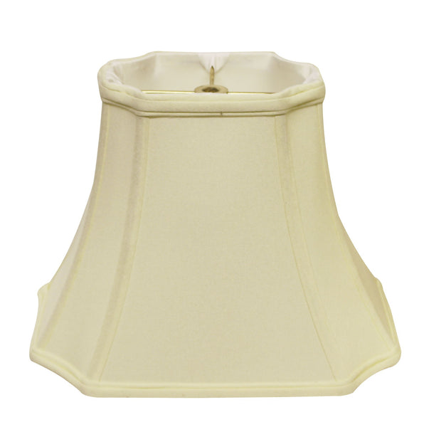 19" Ivory Inverted Rectangle Shantung Lampshade