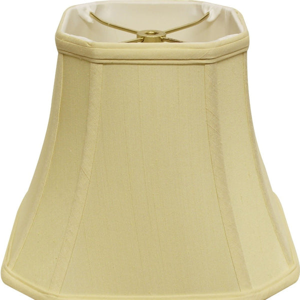 15" Antique White Slanted Square Bell Monay Shantung Lampshade