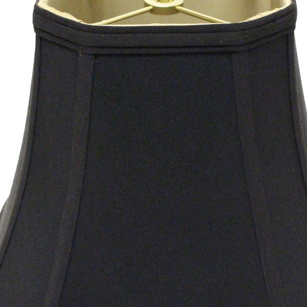 18" Black with Bronze Lining Slanted Square Bell No Slub Lampshade