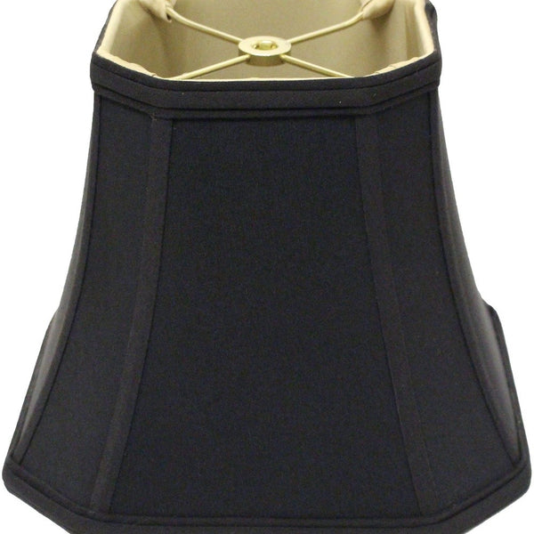 18" Black with Bronze Lining Slanted Square Bell No Slub Lampshade