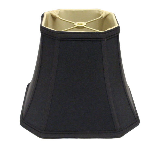 18" Black with Bronze Lining Slanted Square Bell No Slub Lampshade