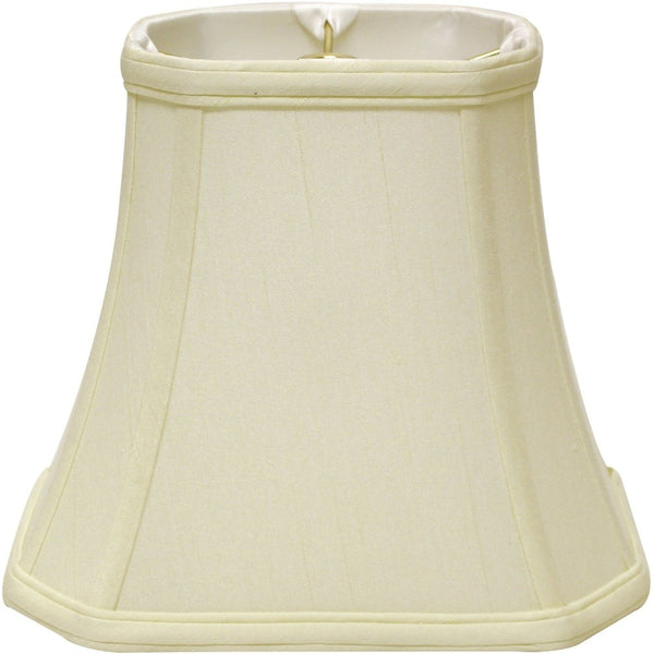 18" Ivory Slanted Rectangle Bell Monay Shantung Lampshade