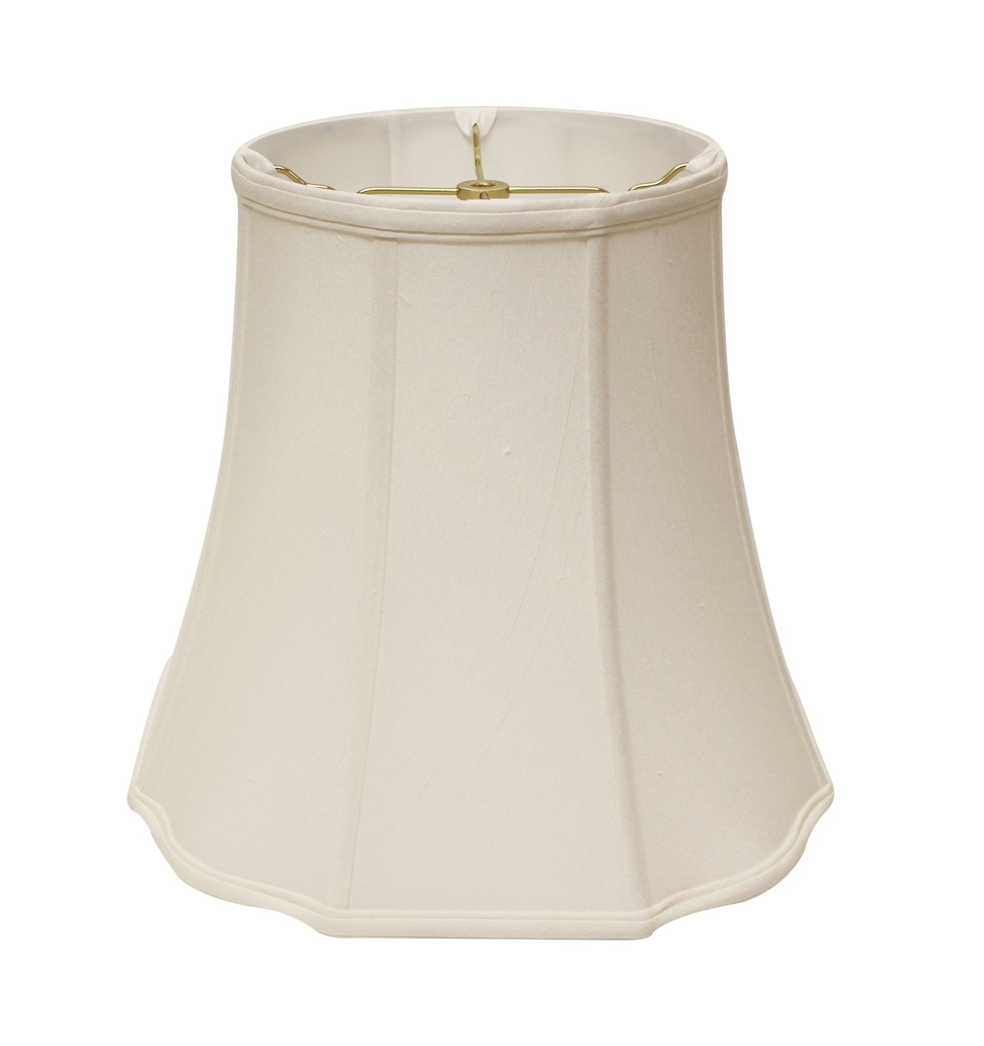 14" White Premium Octagon Monay Shantung Lampshade