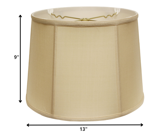 13" Inherent Throwback Drum Pongee Silk Lampshade