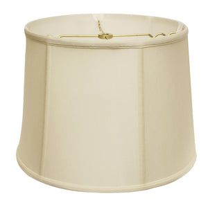 19" Ivory Throwback Drum Pongee Silk Lampshade