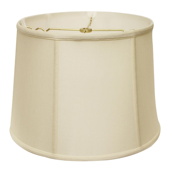 19" Ivory Throwback Drum Pongee Silk Lampshade