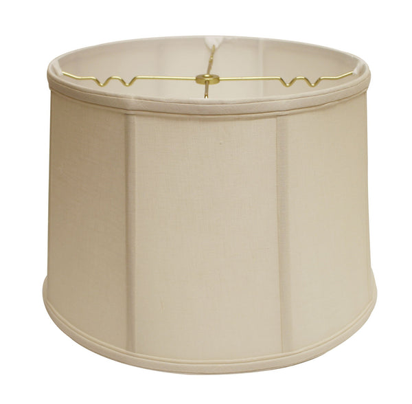 19" Off White Throwback Drum Linen Lampshade